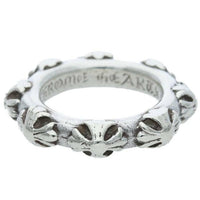 Thumbnail for CHROME HEARTS Cross Band Silver Ring