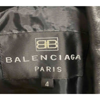 Thumbnail for Rare vintage Balenciaga zip-up boxy leather jacket