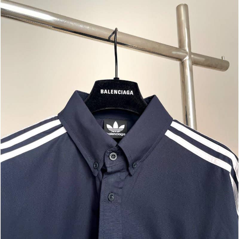 Balenciaga Adidas Soccer Long-Sleeve Button-Up