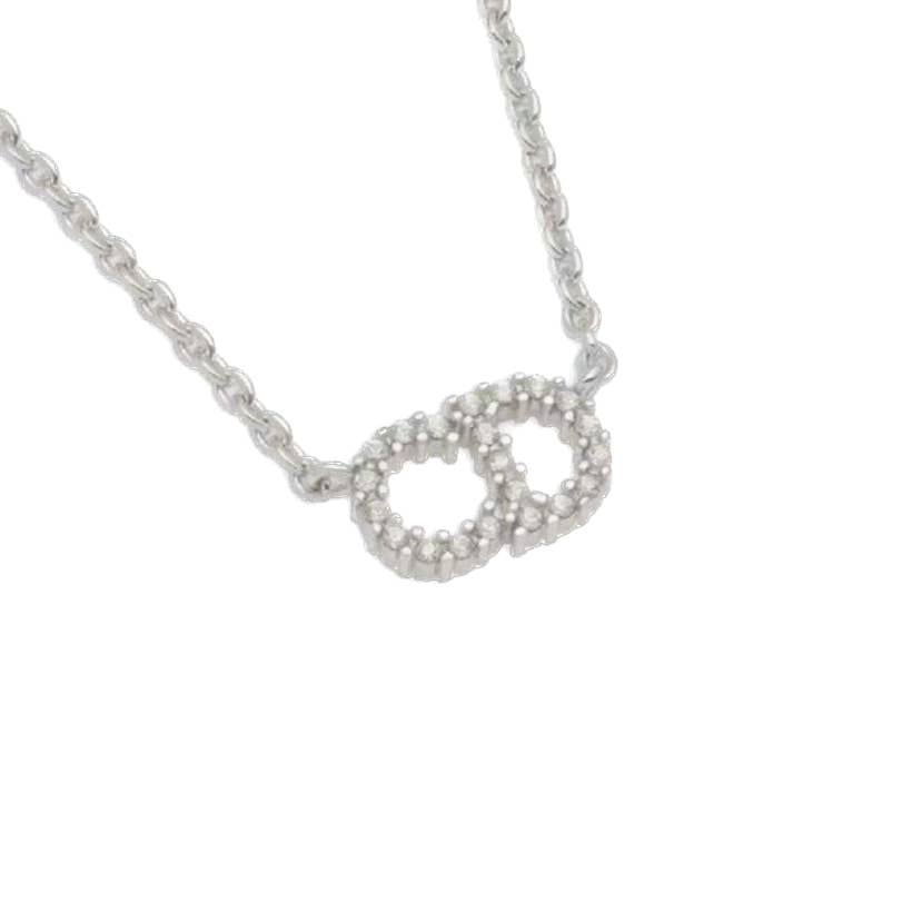 Christian Dior Clair D Lune Logo necklace