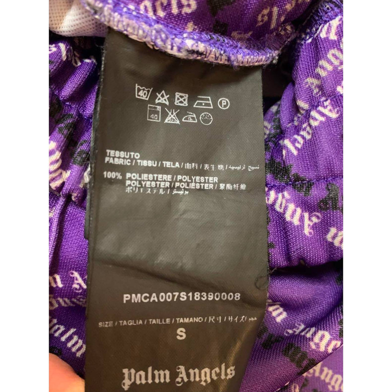 Palm Angels Storm Monogram Sweatpants Purple