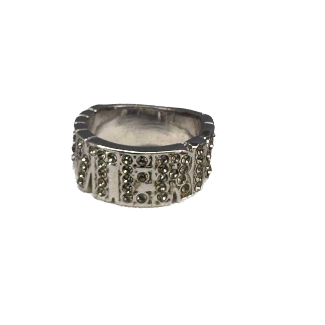 Archive Rare Hysteric Glamour Rhinestone Spellout Ring