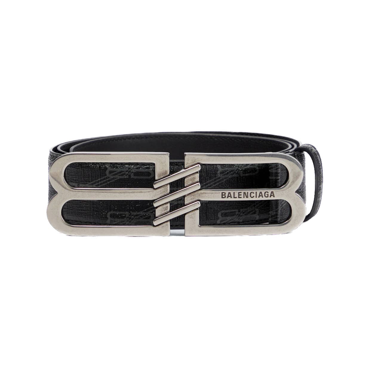 Balenciaga BB Signature coated canvas belt