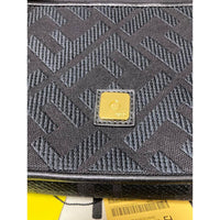 Thumbnail for Fendi Baguette Handbag Black Zucca Pattern