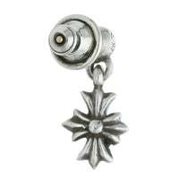 Thumbnail for Chrome Hearts Tiny ECH Plus Drop Silver Earrings