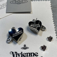 Thumbnail for Vivienne Westwood Orietta Safety Pin Orb Earrings