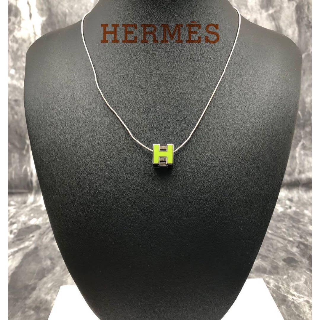 Hermes Paris H Logo Choker Necklace