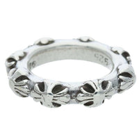 Thumbnail for CHROME HEARTS Cross Band Silver Ring