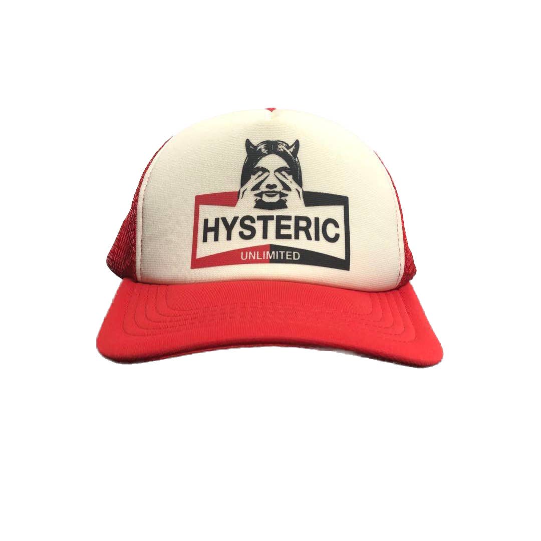 Hysteric Glamour UNLIMITED Mesh Trucker Cap Red