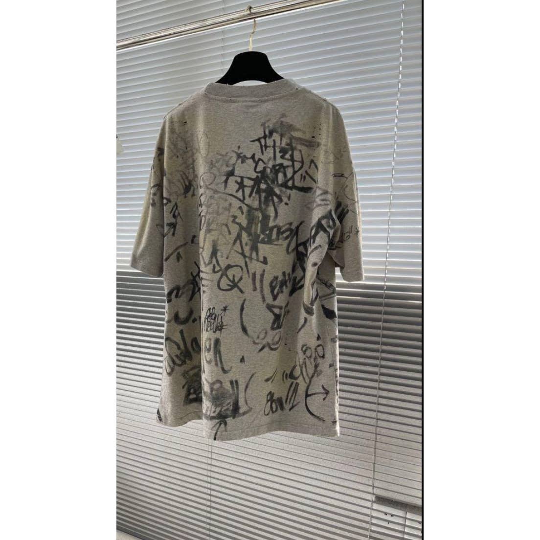 Balenciaga SS23 distressed Oversized Bagger Skater t-shirt