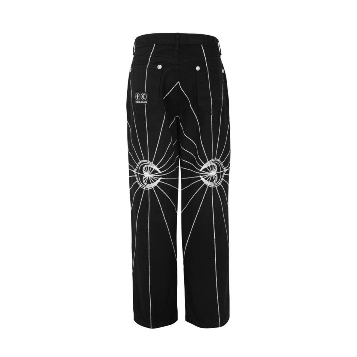 Thug Club Denim Embroidered Crescent Logo Pant