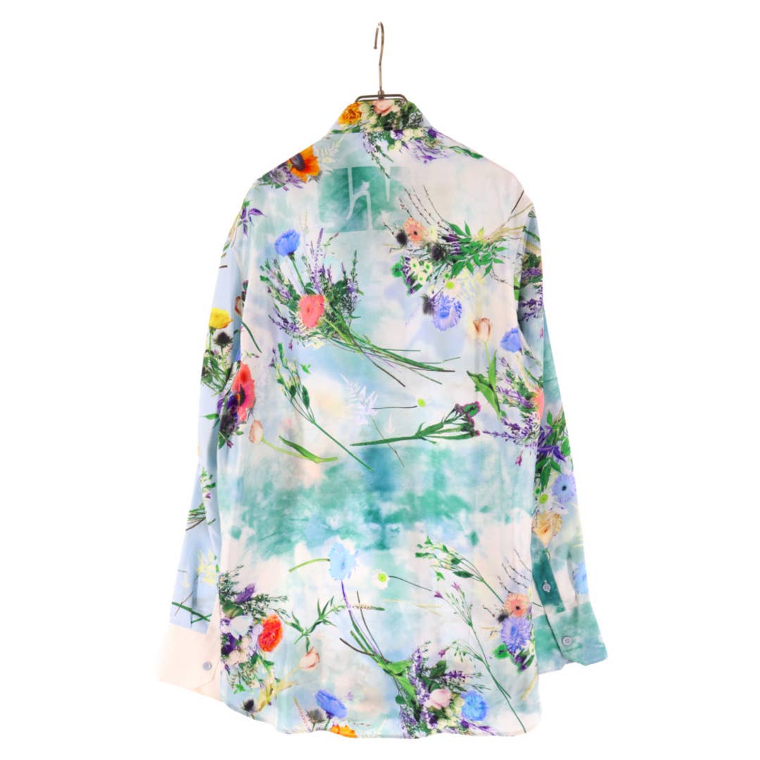 LOUIS VUITTON SS20 Virgil Abloh Silk Flower Patchwork Shirt