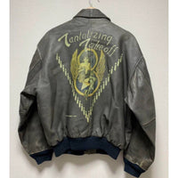 Thumbnail for vintage AVIREX Brown Leather Jacket with graphic