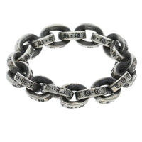 Thumbnail for Chrome Hearts paper chain silver ring