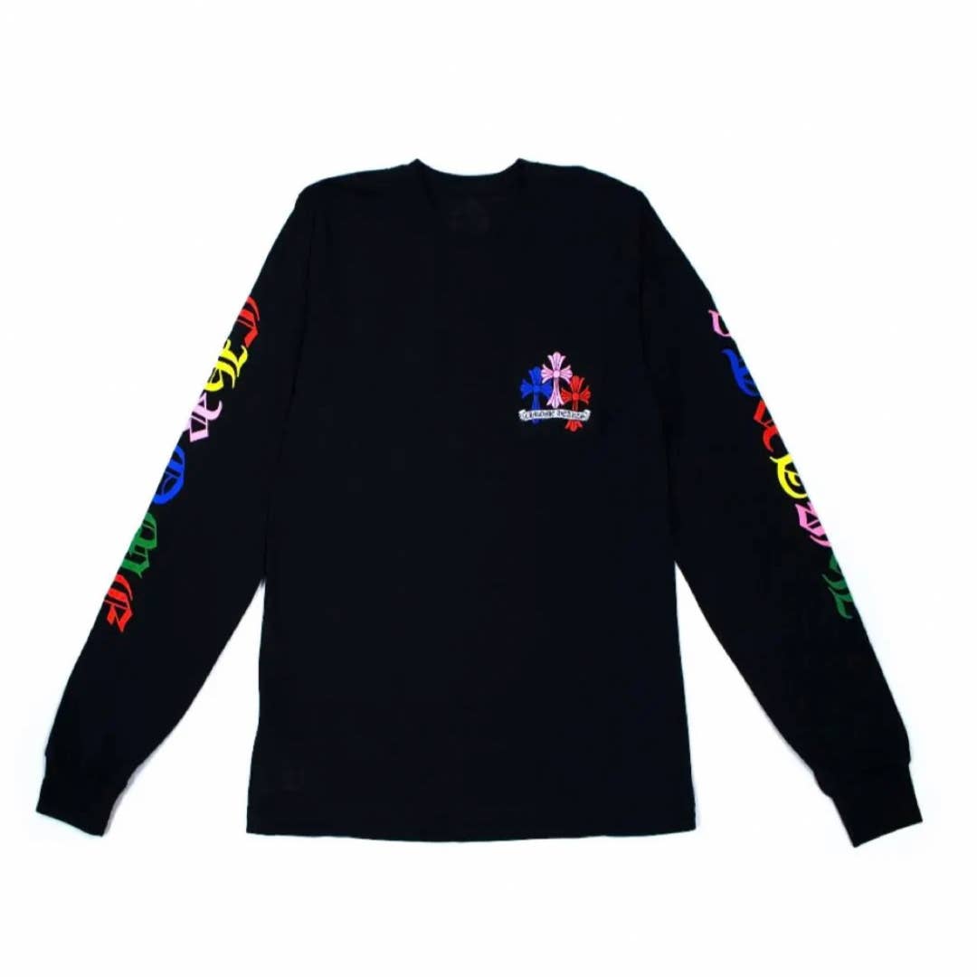 Chrome Hearts Rainbow Cross Cemetary Longsleeve