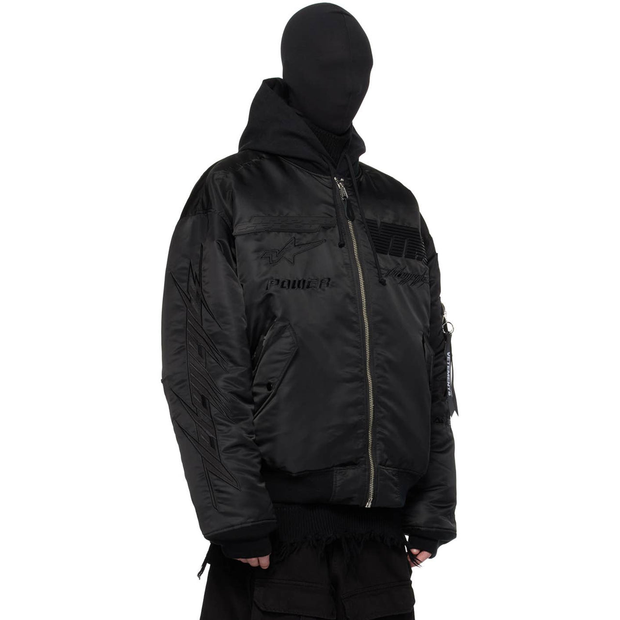 AW23 VETEMENTS Blackout Racing Bomber Jacket