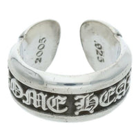 Thumbnail for CHROME HEARTS Small Scroll Label Silver Ring