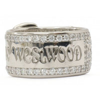 Thumbnail for VIVIENNE WESTWOOD Pave Belt Silver Ring