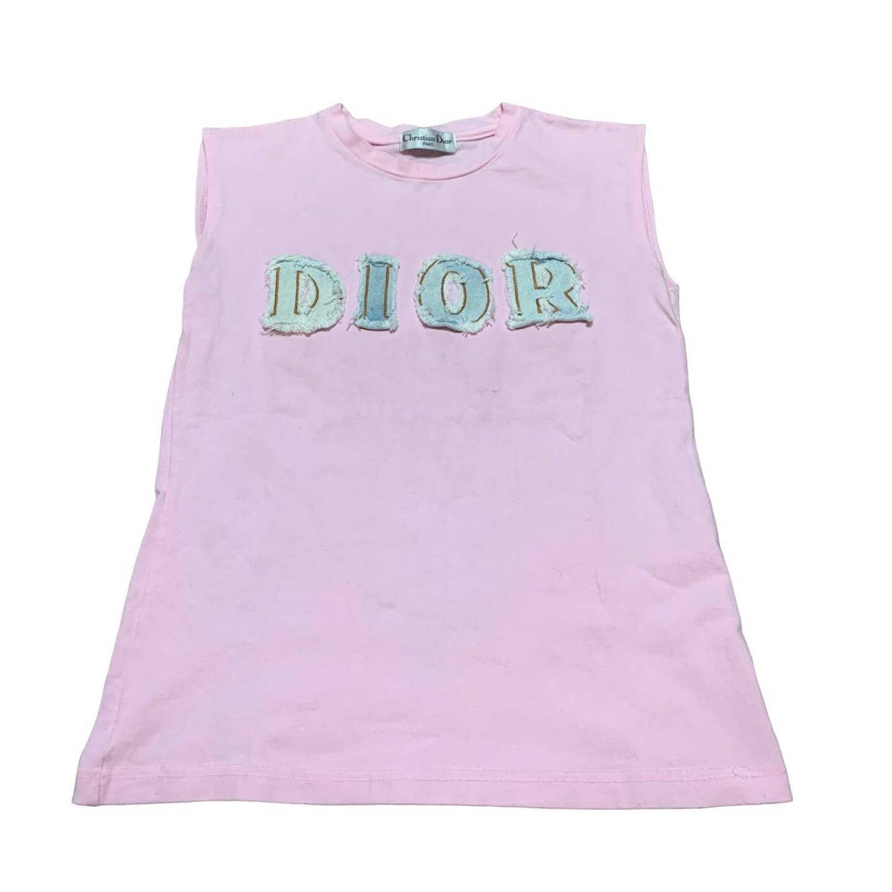 Christian Dior women's denim logo Dior Tank Top