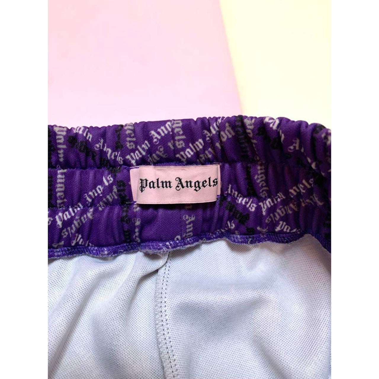 Palm Angels Storm Monogram Sweatpants Purple