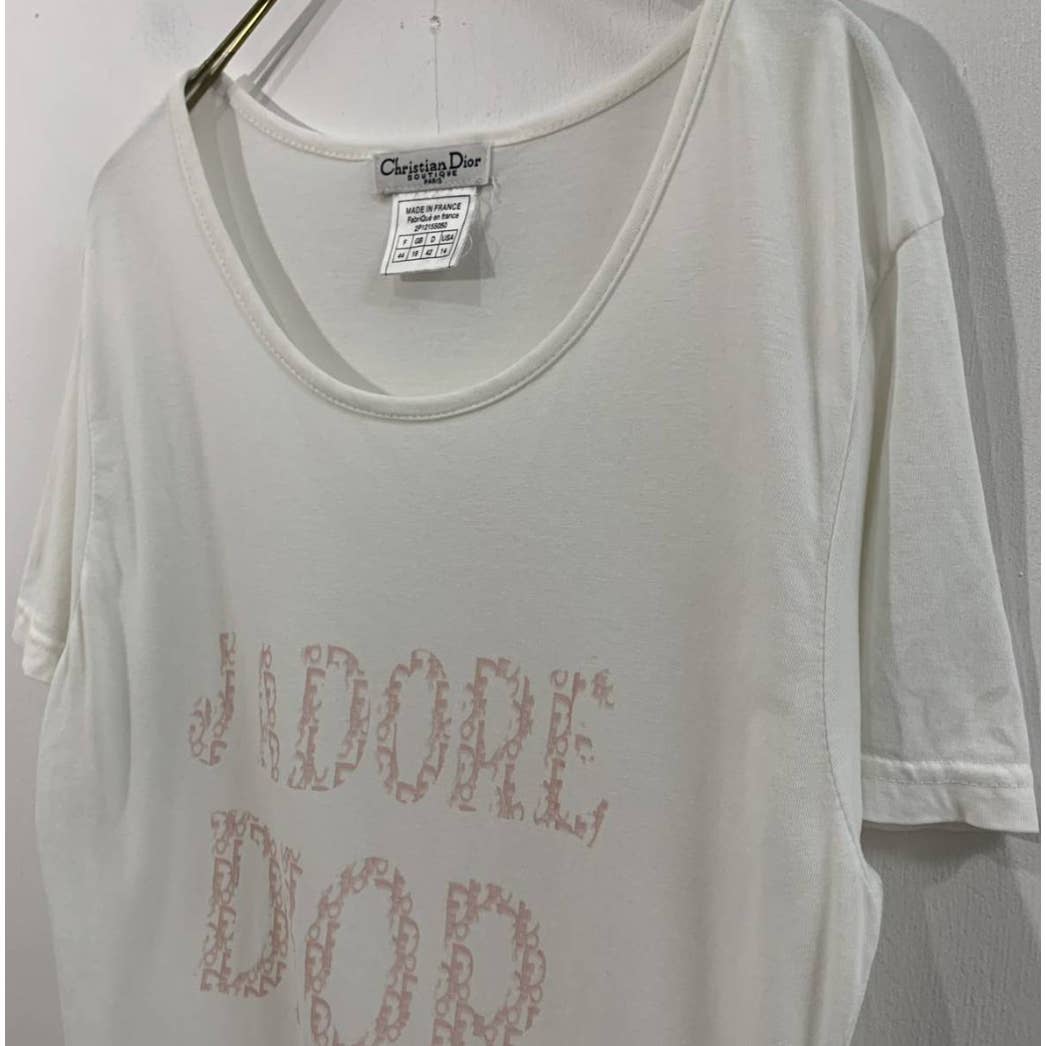 Christian Dior Paris J'ADORE DIOR BOUTIQUE Trotter Short Sleeve Top