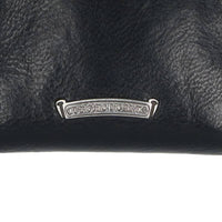 Thumbnail for Chrome Hearts Fleur Patch Leather Shoulder Bag