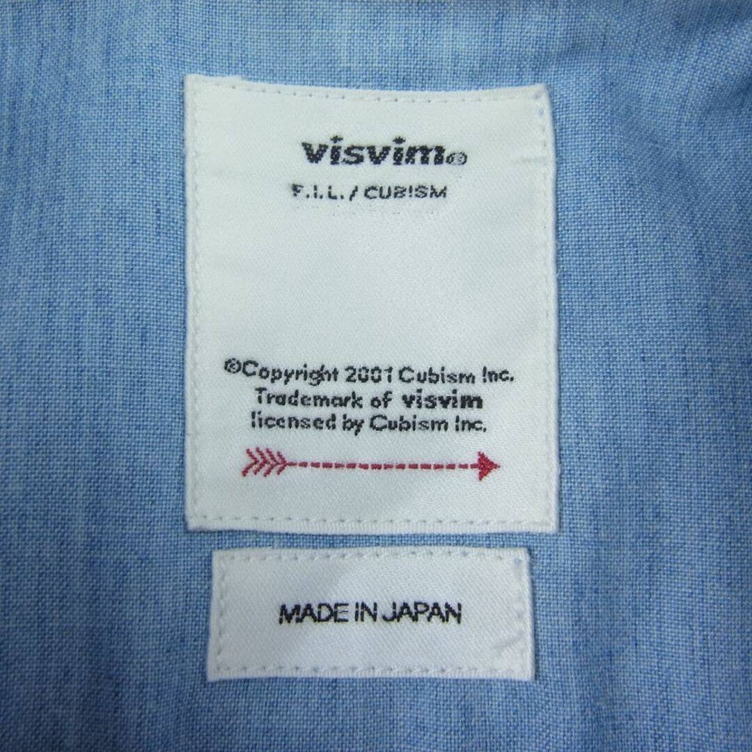 VISVIM SS21 CHORE Patchwork Chambray Long Sleeve Shirt