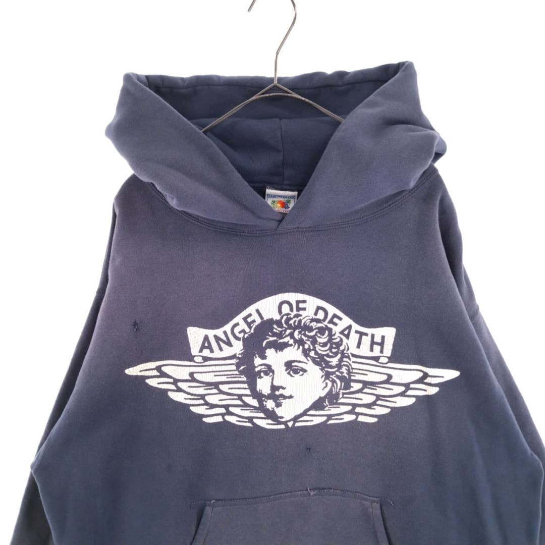 SAINT MICHAEL SS23 Angel Print Distressed Hoodie