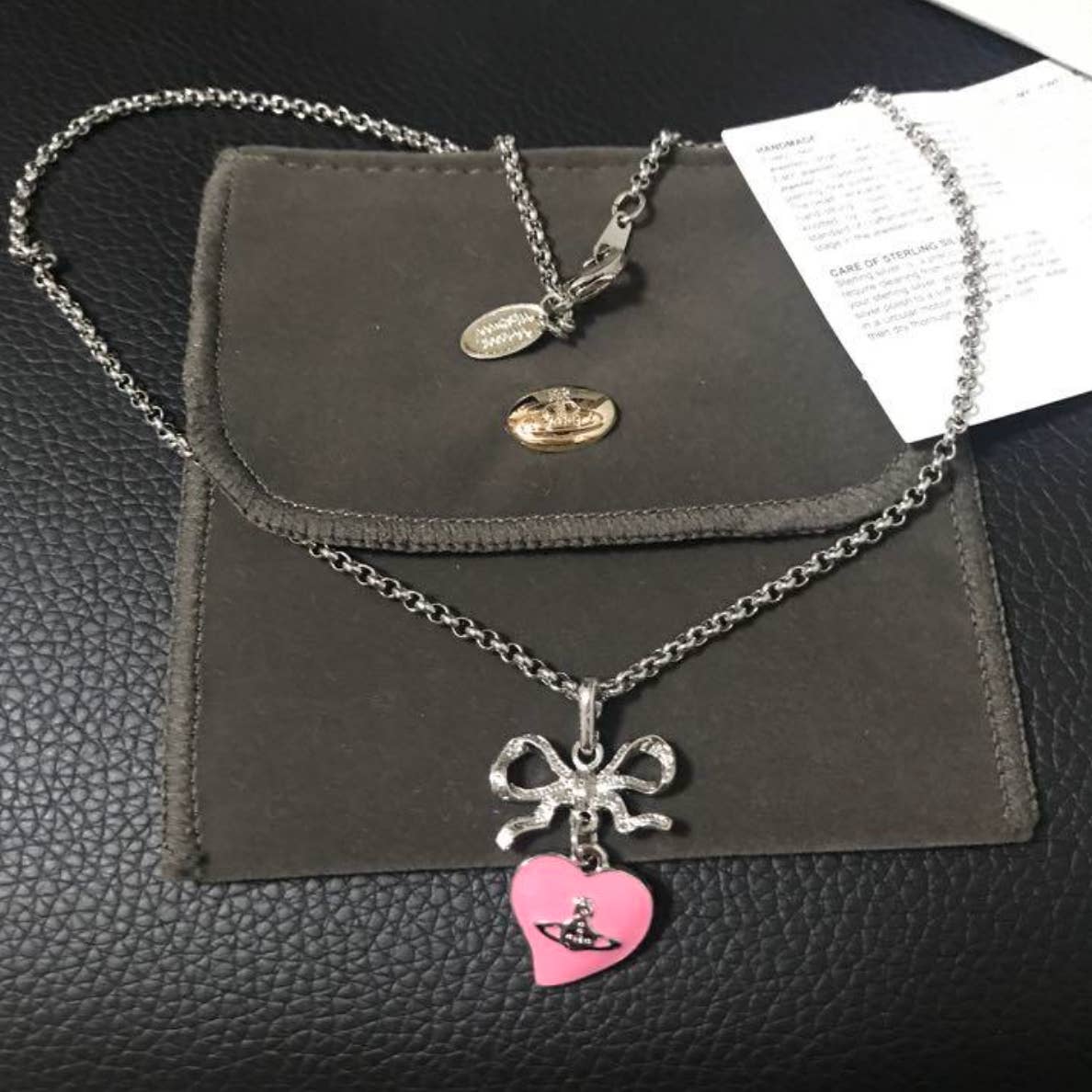 Vivienne Westwood Ribbon Heart Necklace