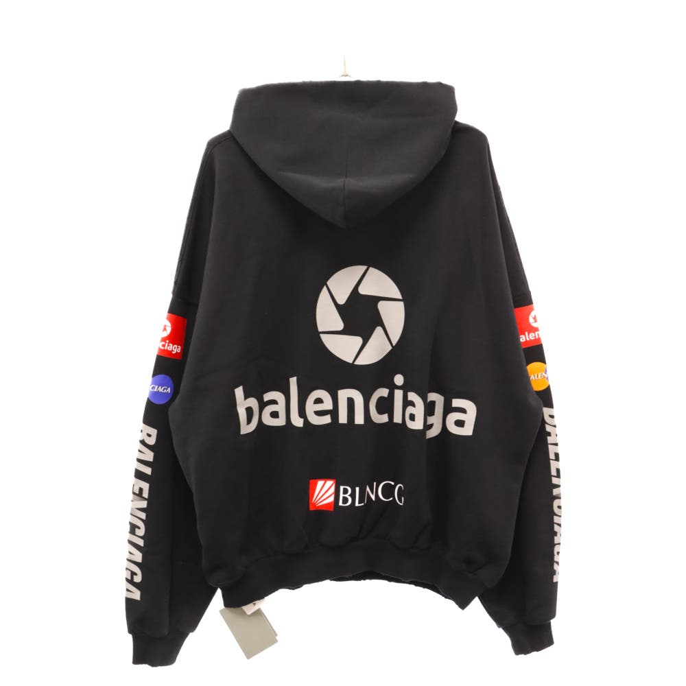 Balenciaga Top League All-over Print Hoodie