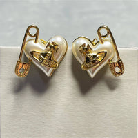 Thumbnail for Vivienne Westwood Orietta Safety Pin Orb Earrings