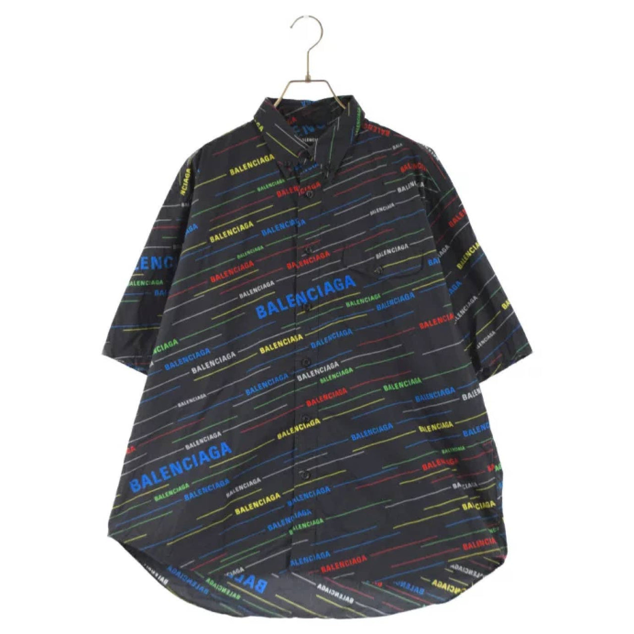 BALENCIAGA 19SS Short Sleeve All-over Pocket Shirt