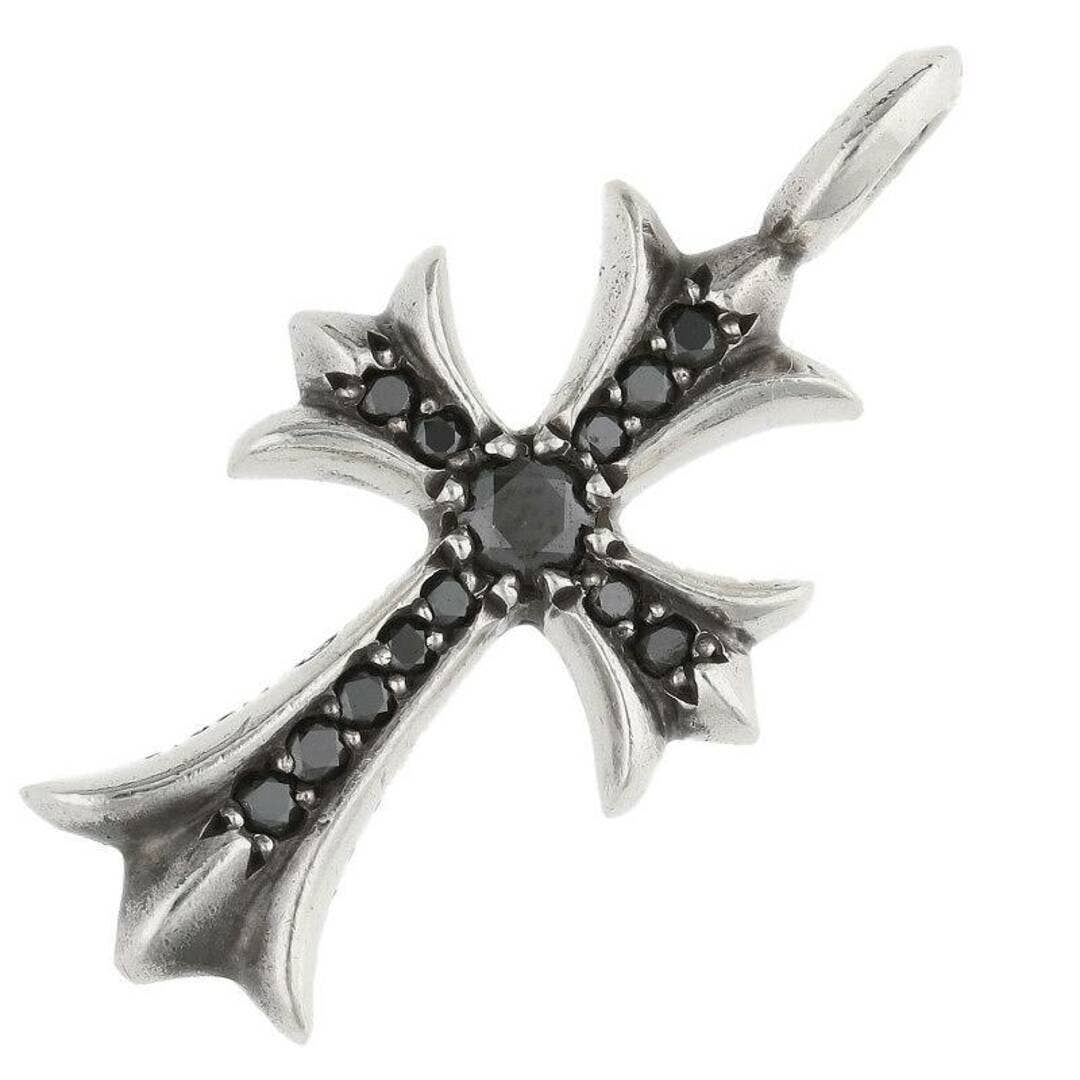 Black Diamond Pave Chrome Hearts Tiny Fat Cross