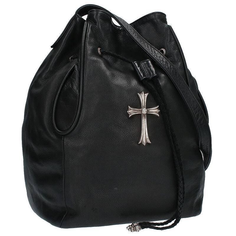 Chrome Hearts Jillian Large Cross Leather Shoulder Bag