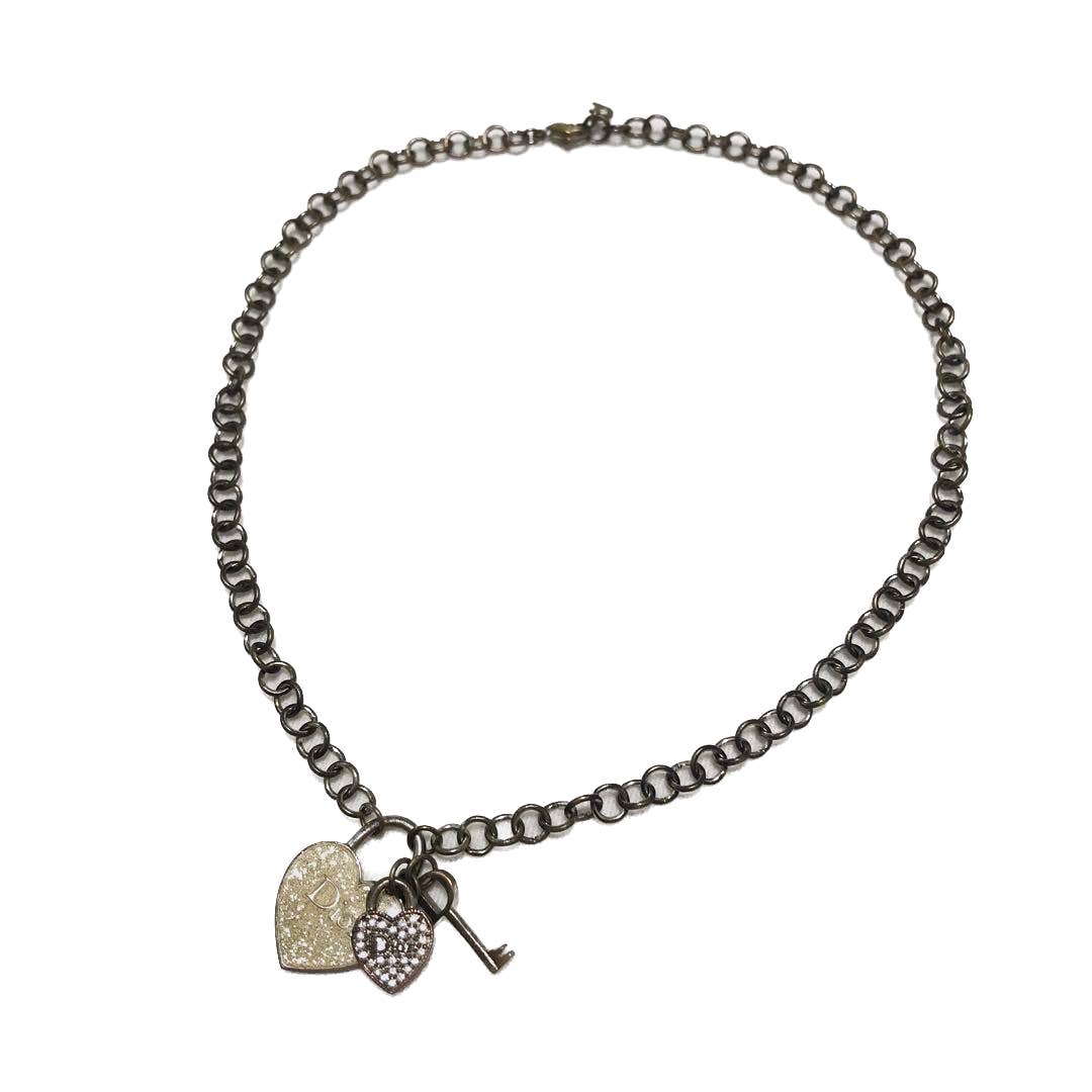 Christian Dior Heart Key Necklace