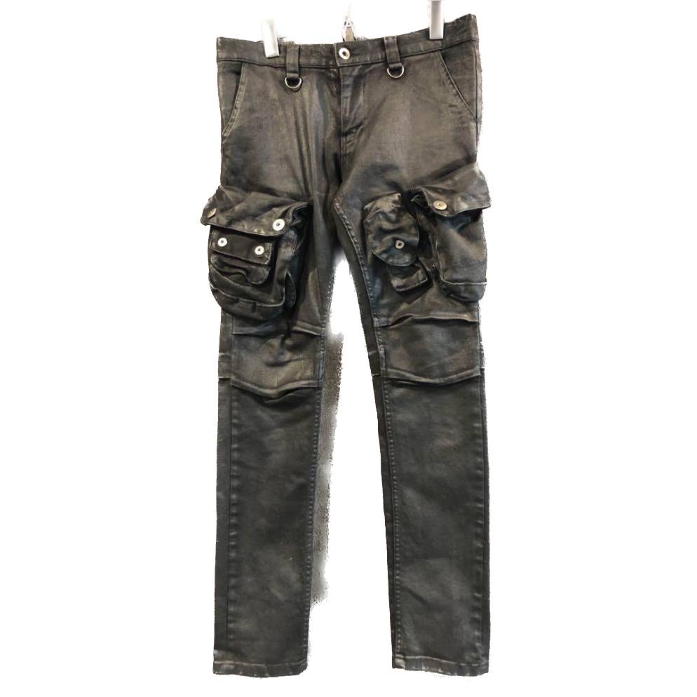 GLAMOUR gas mask coated Cargo pants