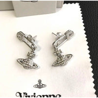 Thumbnail for Vivienne Westwood Safety Pin Clip Orb Earrings