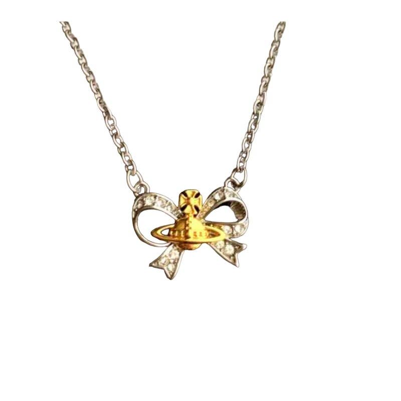 Vivienne westwood Silver Bow GAIL necklace