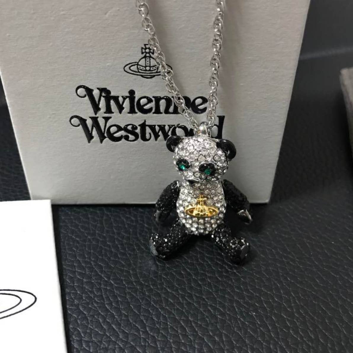 Vivienne Westwood Panda Necklace rhinestone necklace