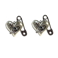 Thumbnail for Vivienne Westwood Orietta Safety Pin Orb Earrings