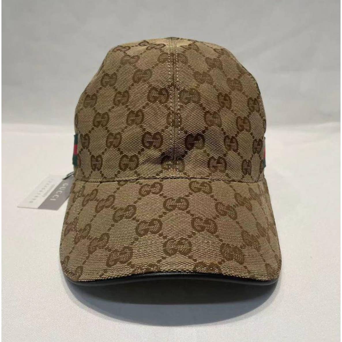 Gucci Cap Hat Baseball Cap GG Canvas Brown Brown Sherry Line Unisex