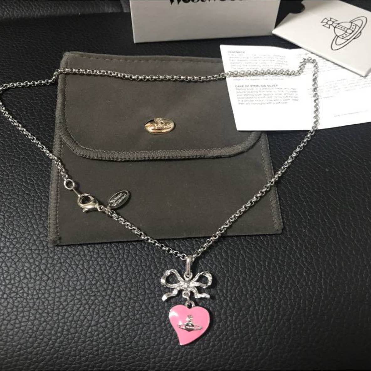 Vivienne Westwood Ribbon Heart Necklace