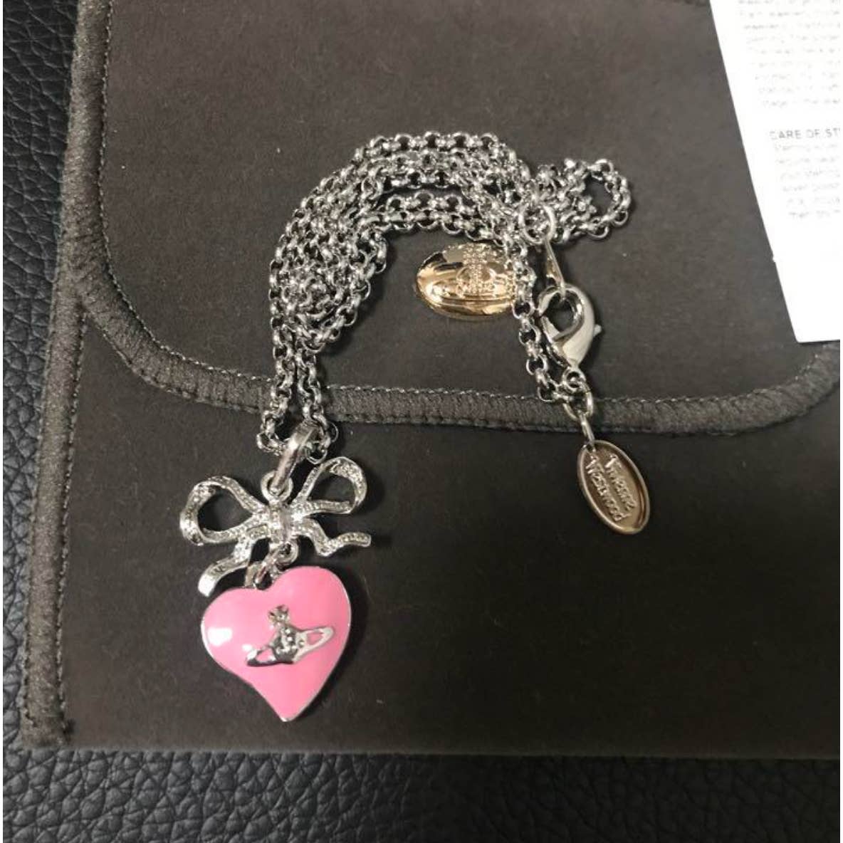 Vivienne Westwood Ribbon Heart Necklace