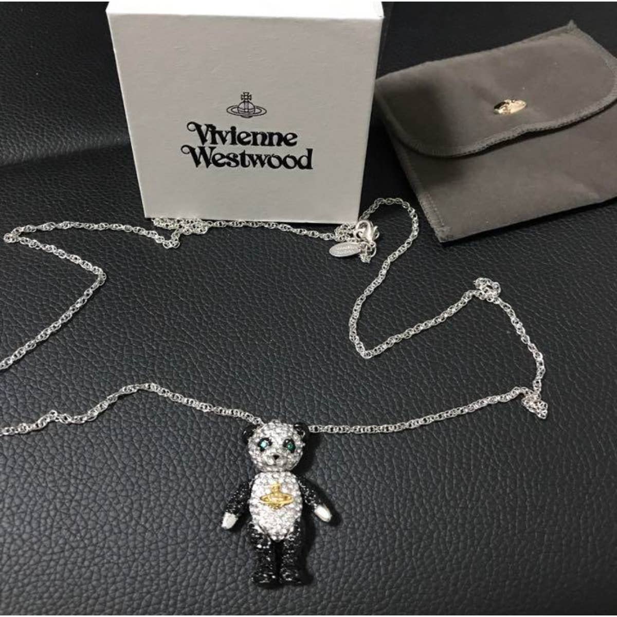 Vivienne Westwood Panda Necklace rhinestone necklace