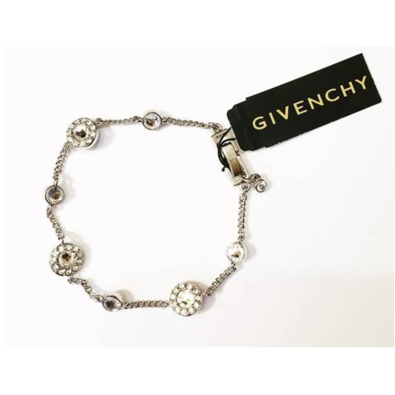 ★GIVENCHY★ Crystal bracelet silver x clear crystal