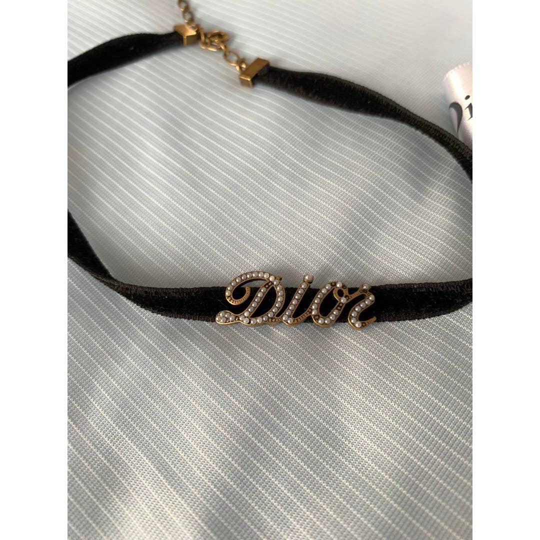 Christian Dior Ja'Dior Choker Logo necklace