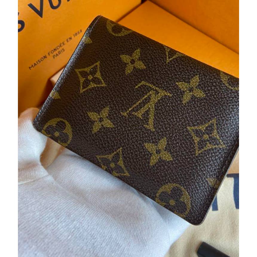 LV LOUIS VUITTON Card Case Wallet Regular Case Monogram