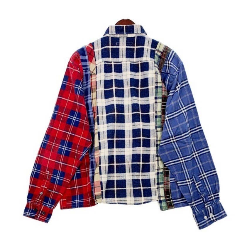 Nepenthes Rebuild by Needles 7CUT check flannel Shirt