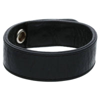 Thumbnail for Chrome Hearts Heart 3 Button Snap Leather Bracelet