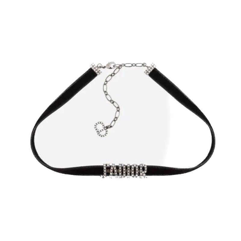 Christian Dior Ja'Dior Choker Logo necklace